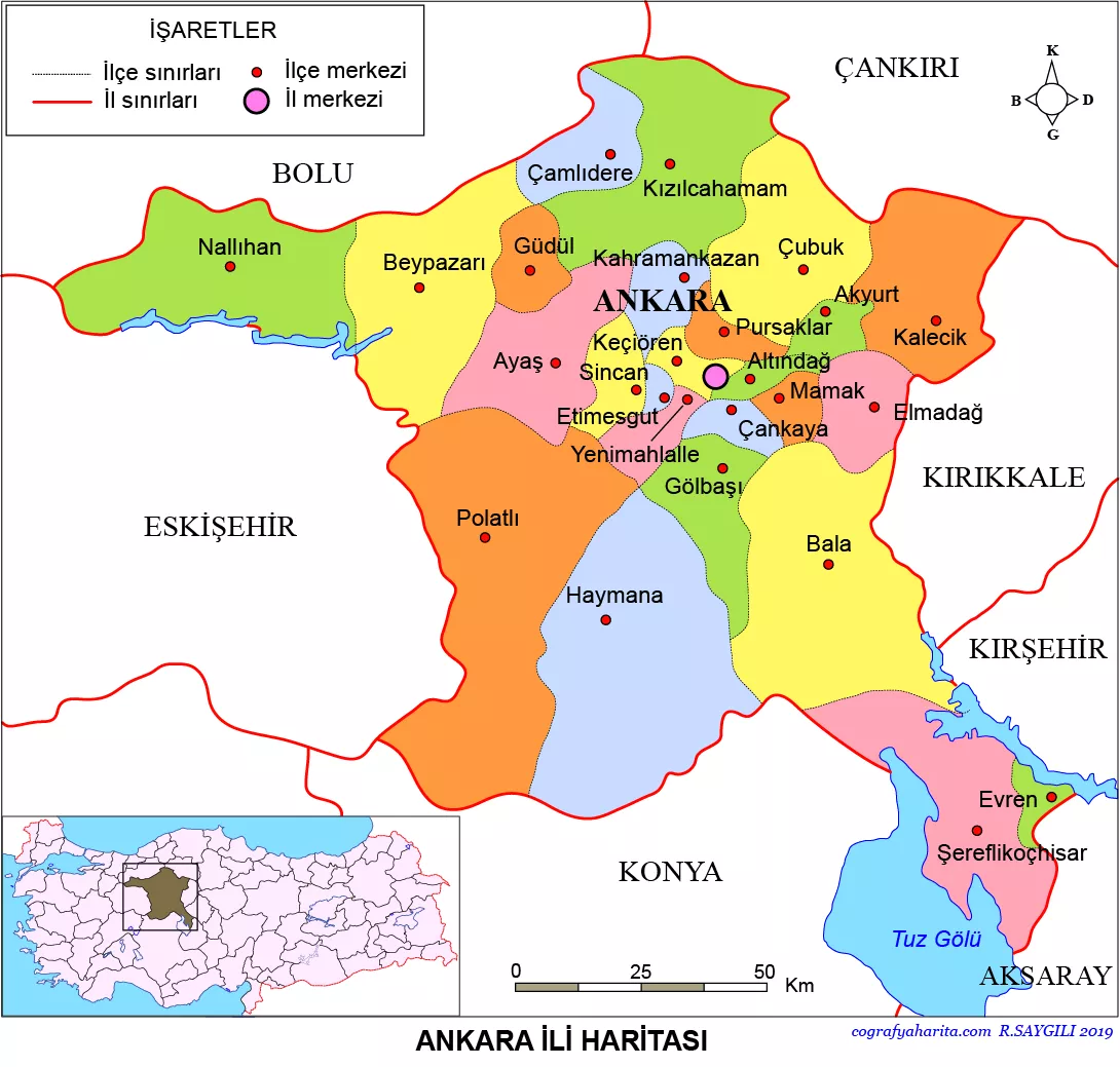 Ankara Hurdacı harita